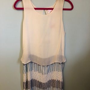 NWT. Parker beaded dress with Open Back